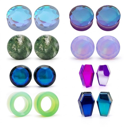 Ear gauges stretching plugs