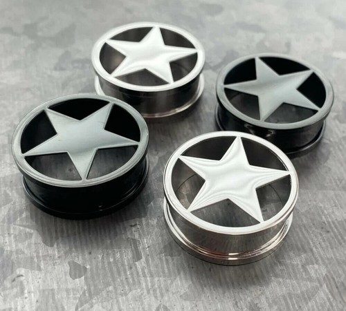 Pair surgical steel star - surgical,